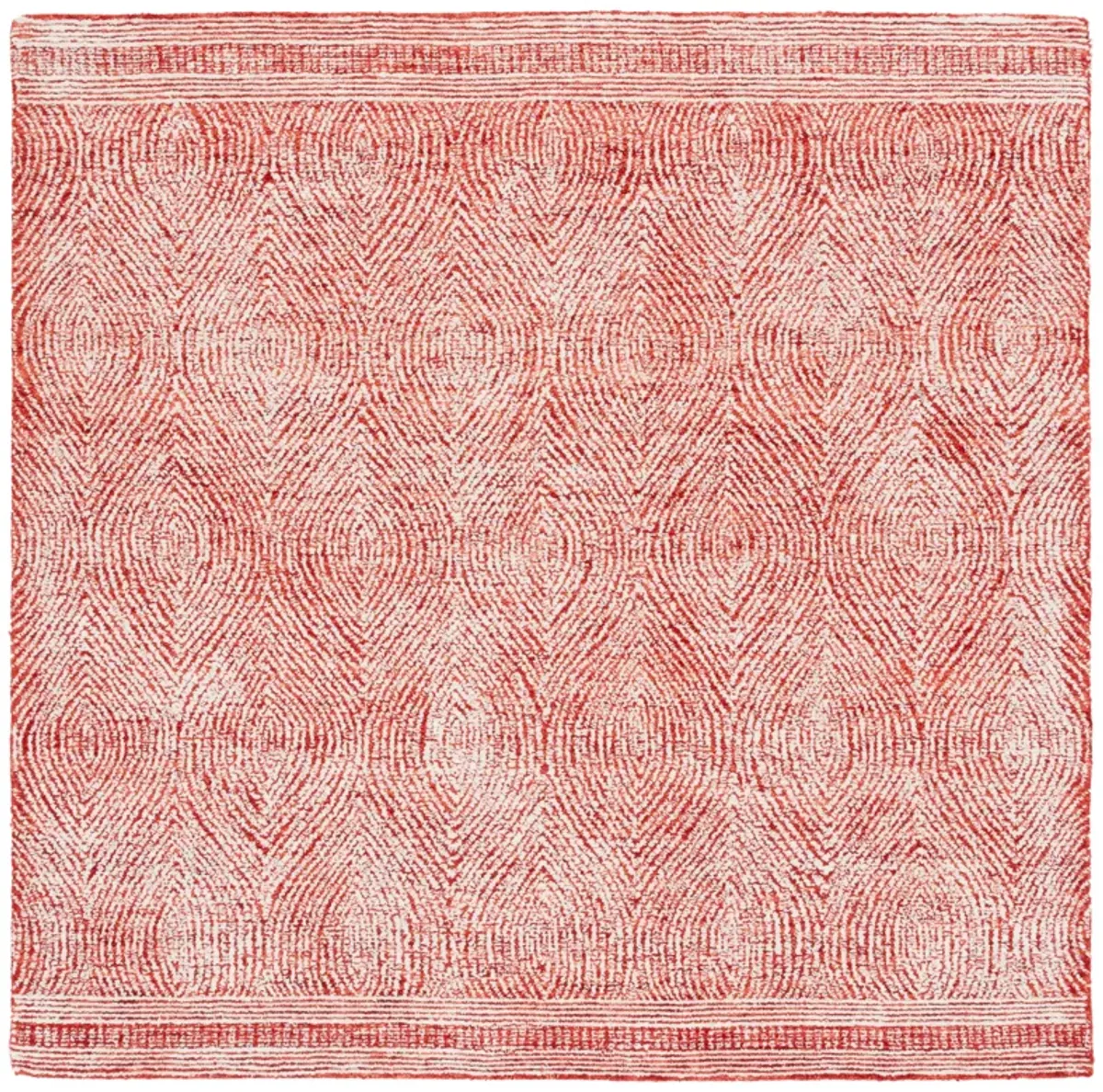 ABSTRACT Hand Tufted 6' x 6' Square area rug