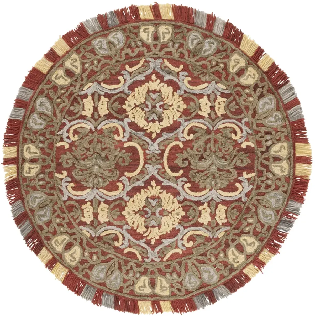 BLOSSOM Hand Tufted 6' x 6' Round area rug