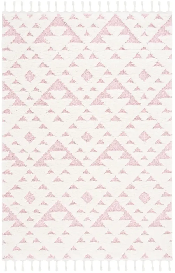 MOROCCAN TASSEL SHAG 688 IVORY  6'-7' x 9'-2' Medium Rectangle Rug