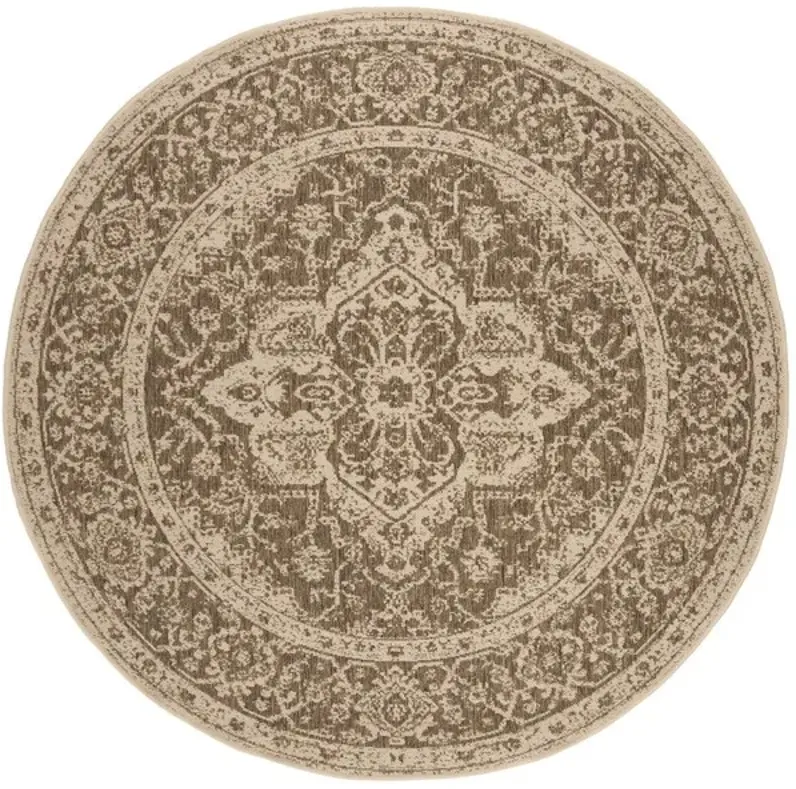 LINDEN 137 Collection LND137D-4R Beige / Cream 4' X 4' Round