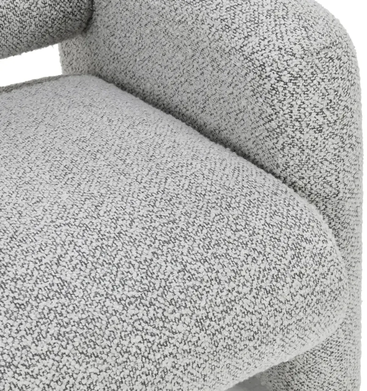 Marcel Boucle Accent Chair Mercury Gray