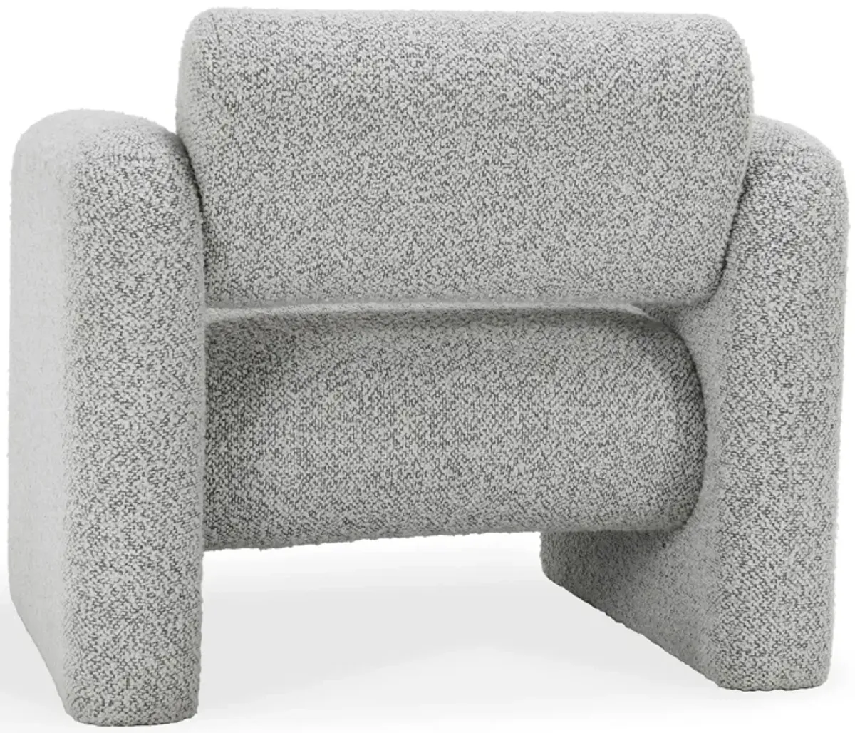 Marcel Boucle Accent Chair Mercury Gray