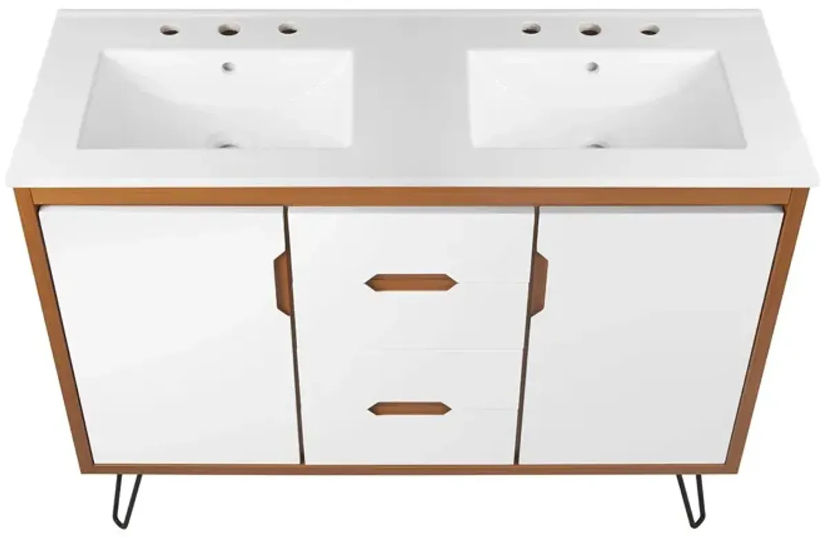 Energize 48" Double Sink Bathroom Vanity