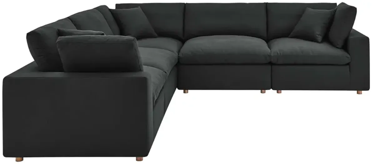 Commix Down Filled Overstuffed 5-Piece Sectional 