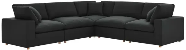 Commix Down Filled Overstuffed 5-Piece Sectional 