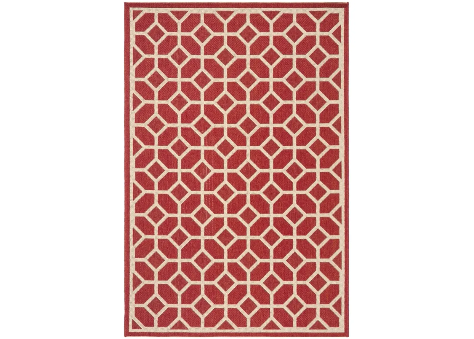 BEACH HOUSE 127 Red 2'-2' X 4' Accent Rug