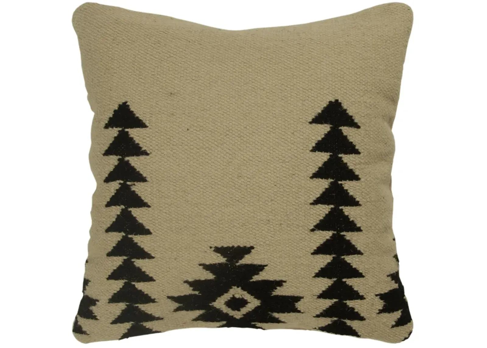 Southwestern Iconic Patterning Black Pillow