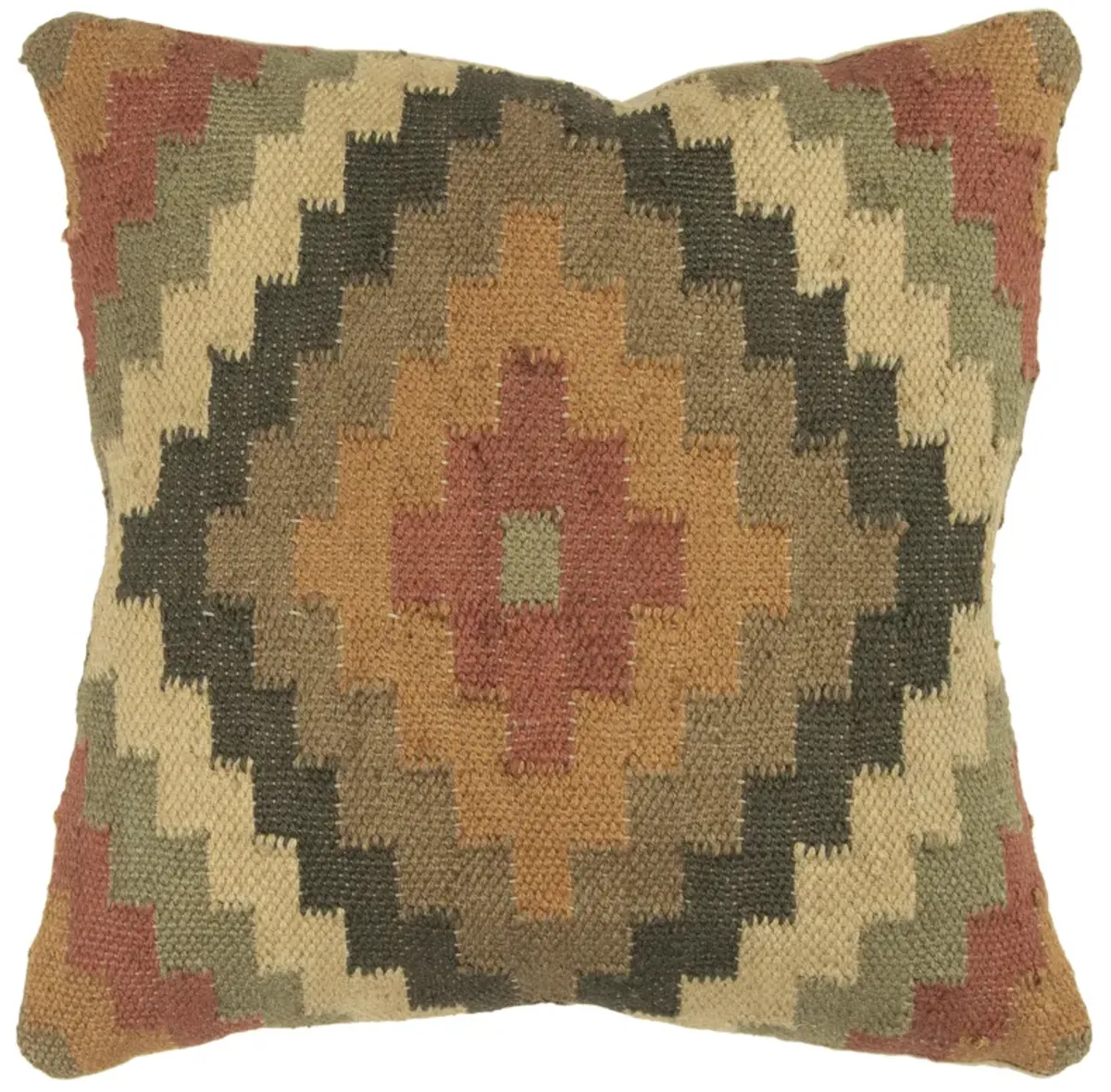 Southwestern Iconic Patterning Rust Pillow