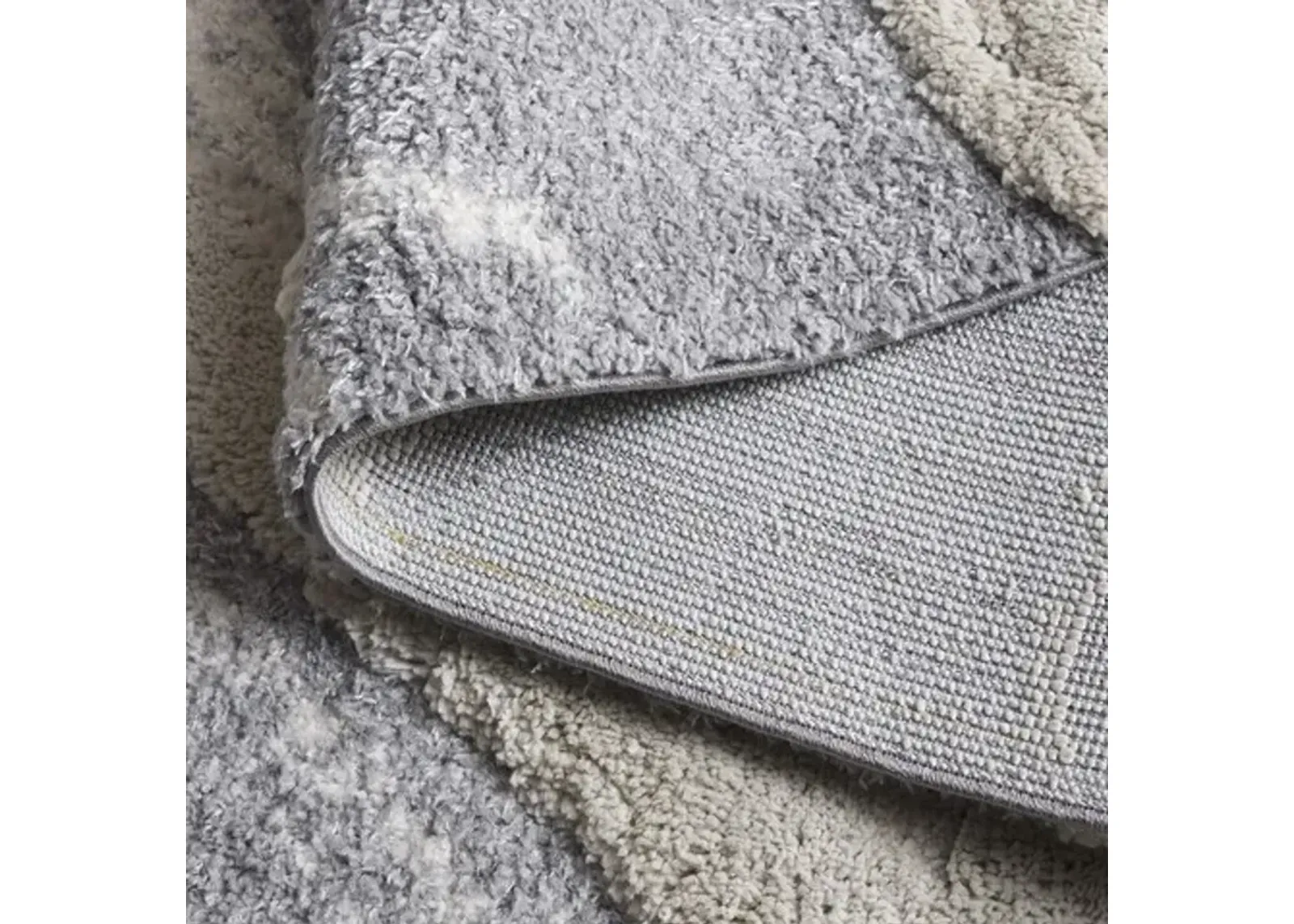 HI-LO SHAG 204 Grey  4' X 6' Small Rectangle Rug