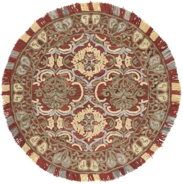 BLOSSOM Hand Tufted 6' x 6' Round area rug