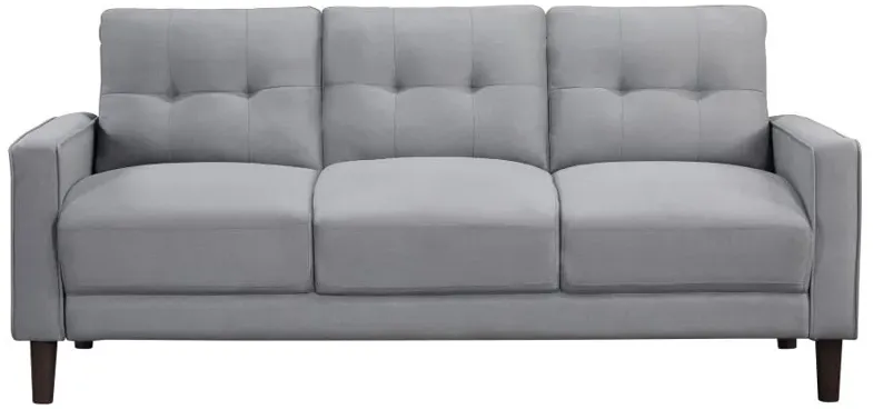 Bowen Upholstered Track Arms Tufted Sofa Grey