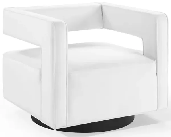 Booth Performance Velvet Swivel Armchair