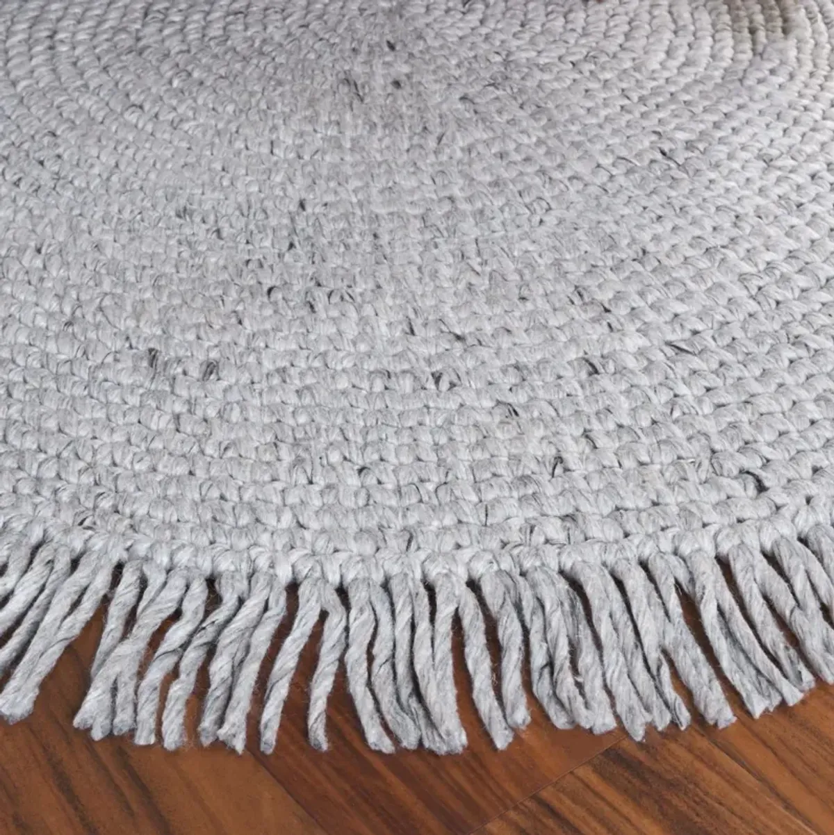 RENEWAL 401 LIGHT GREY 4' x 4' Round Round Rug