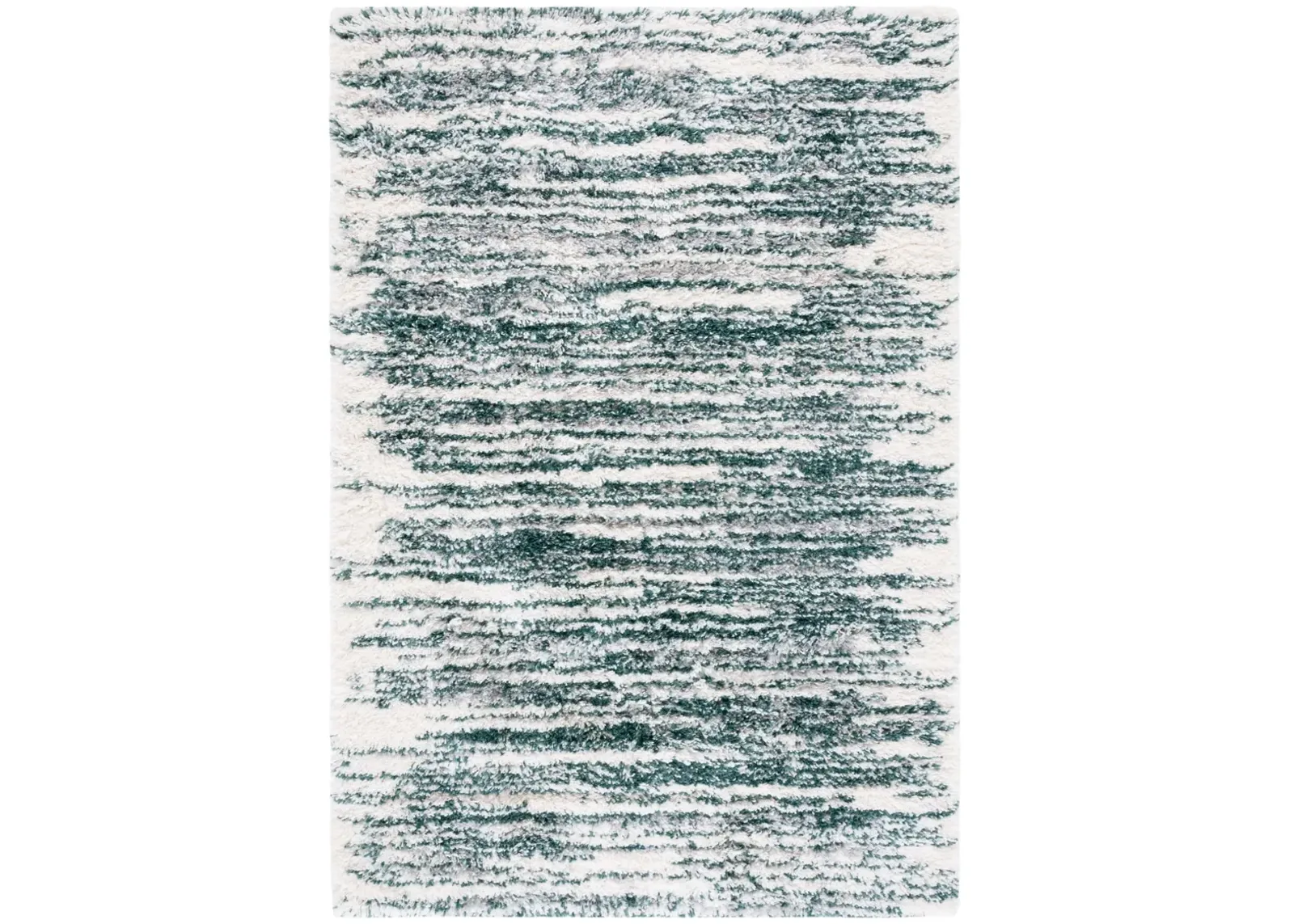 FONTANA SHAG 850 GREEN  9' x 12' Large Rectangle Rug