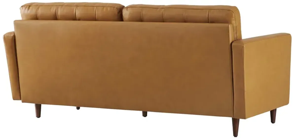 Exalt Tufted Vegan Leather Sofa