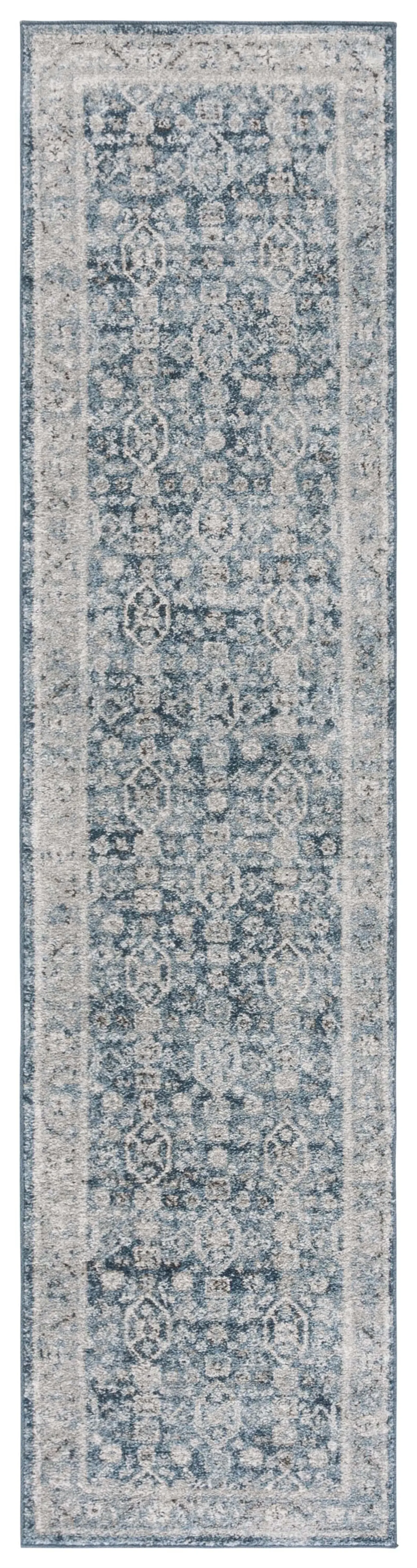 VINTAGE TABRIZ 202 BLUE  2' x 8' Runner Rug