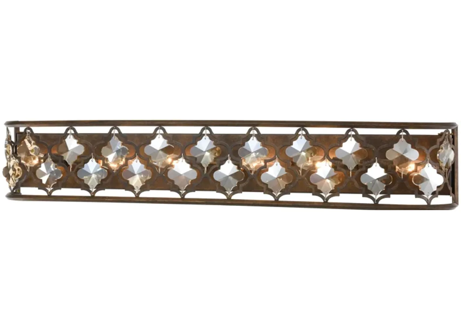 Armand 39" Wide 6-Light Vanity Light - Weathered Bronze