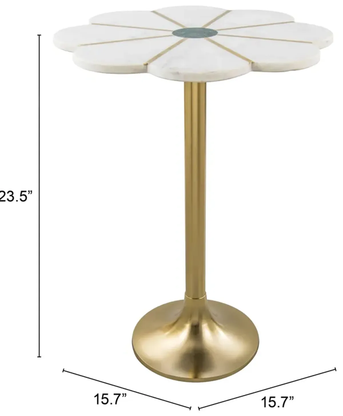 Scallop Side Table Multicolor