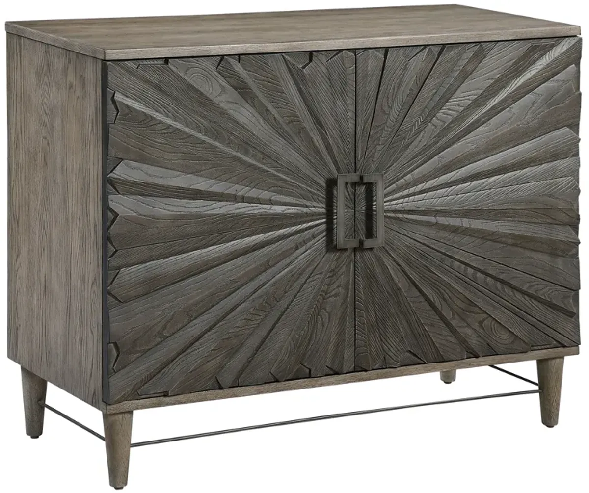 Shield Gray Oak 2 Door Cabinet