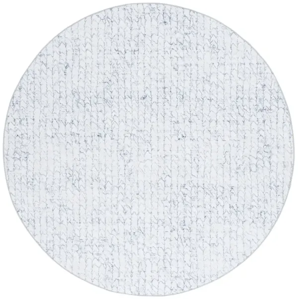 MALIBU 901 GREY  6' x 6' Round Round Rug