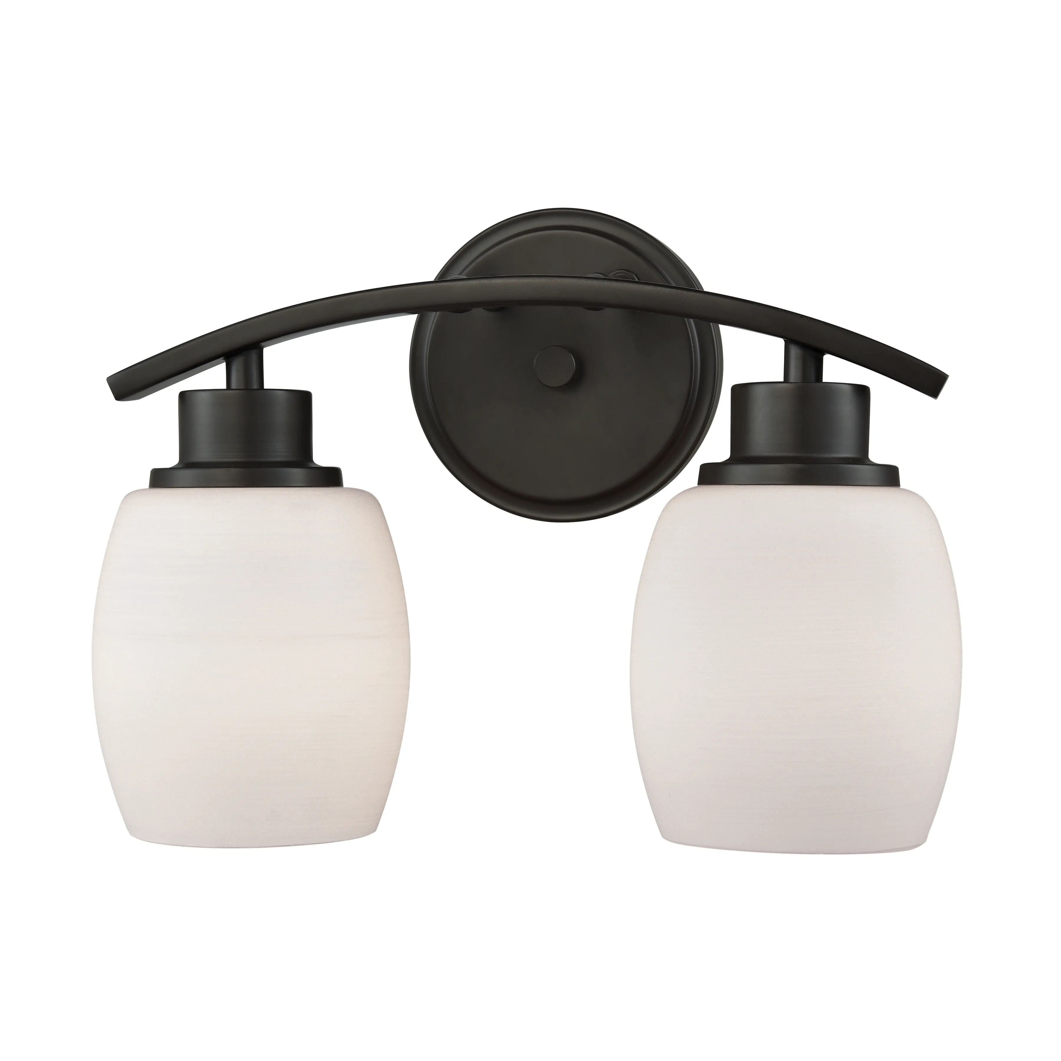 Casual Mission 12" Wide 2-Light Vanity Light - Oil Rubbed Bronze