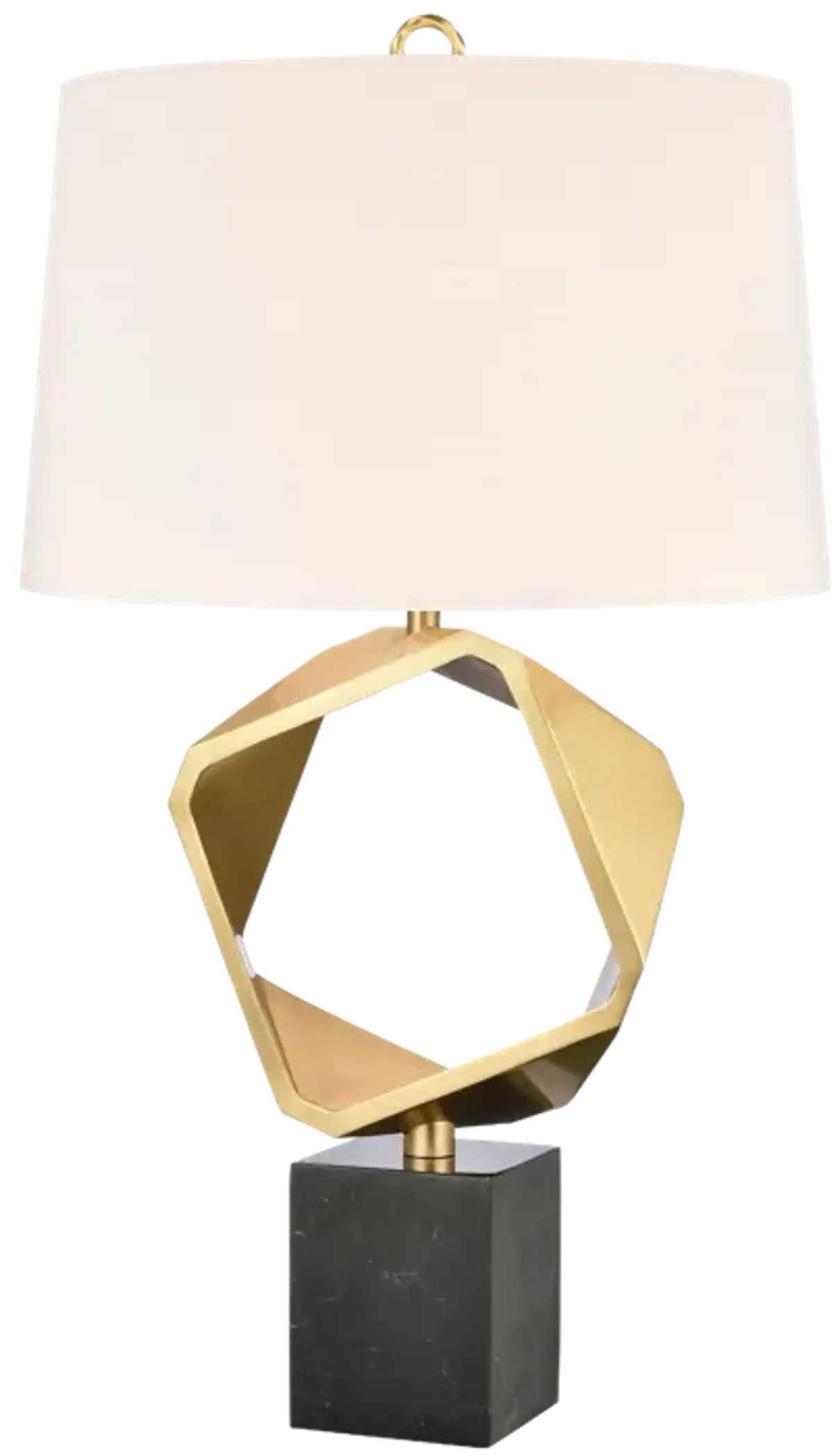 Optical 32'' High 1-Light Table Lamp - Brass - Includes LED Bulb