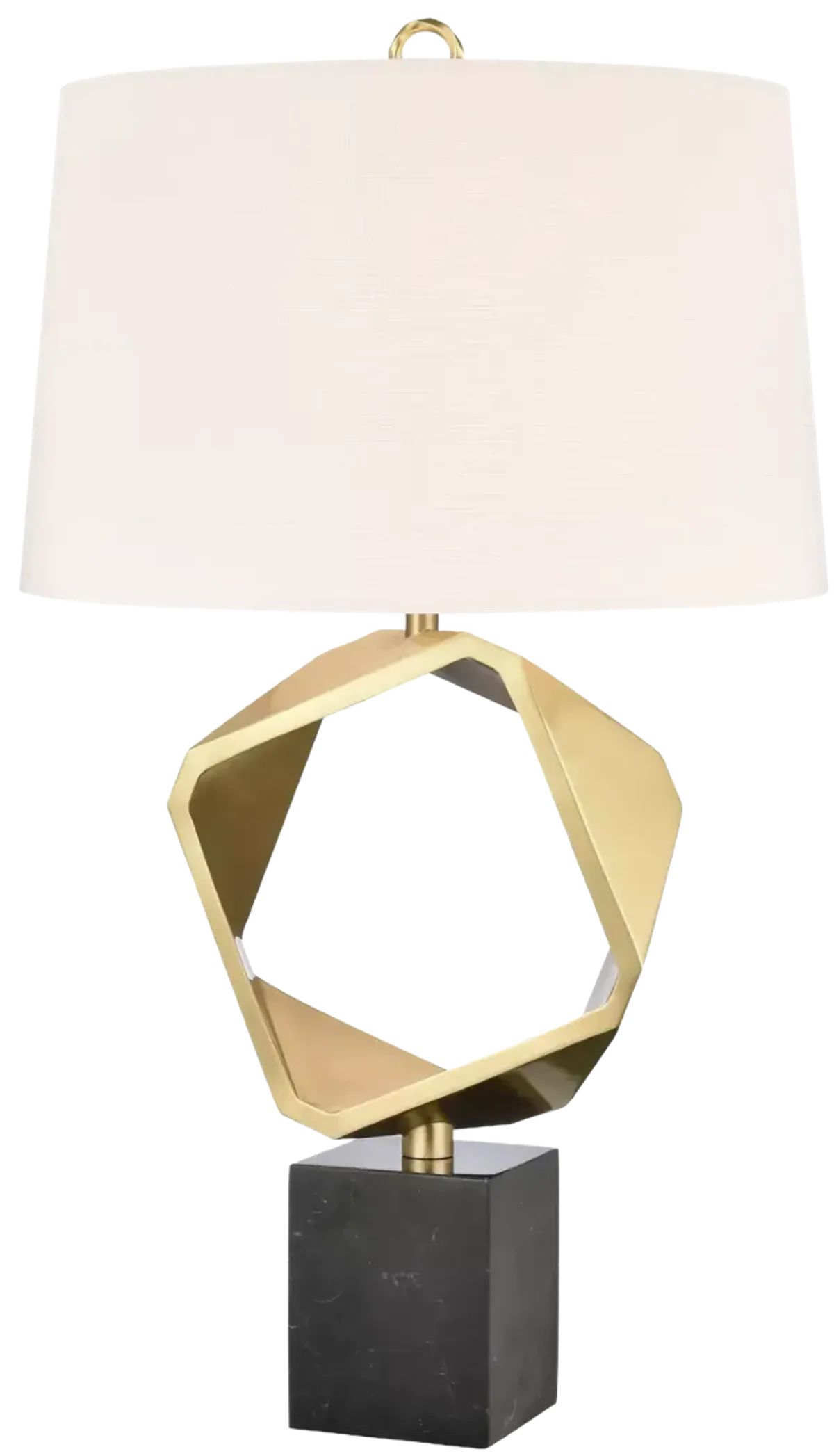 Optical 32'' High 1-Light Table Lamp - Brass - Includes LED Bulb