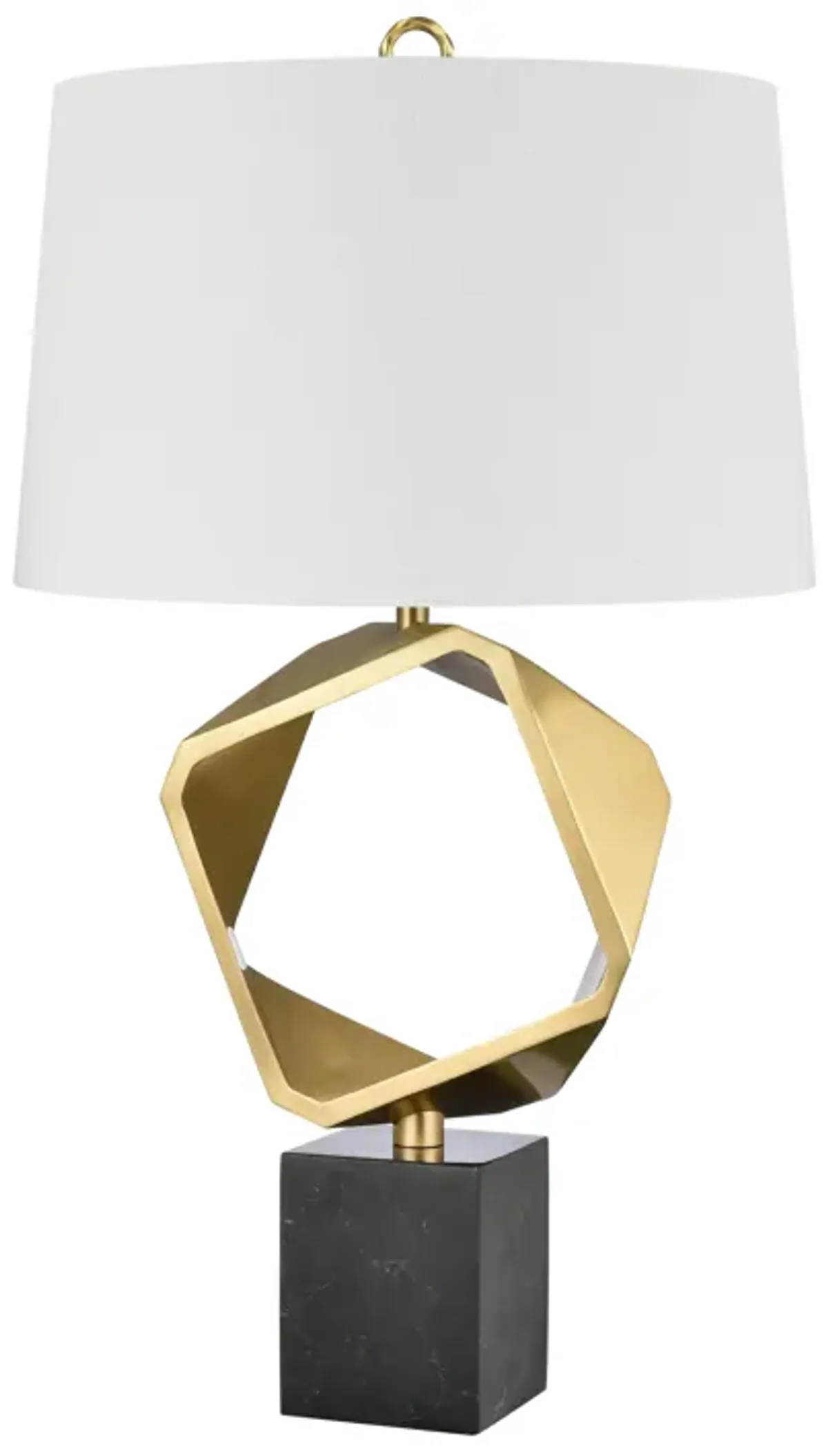 Optical 32'' High 1-Light Table Lamp - Brass - Includes LED Bulb