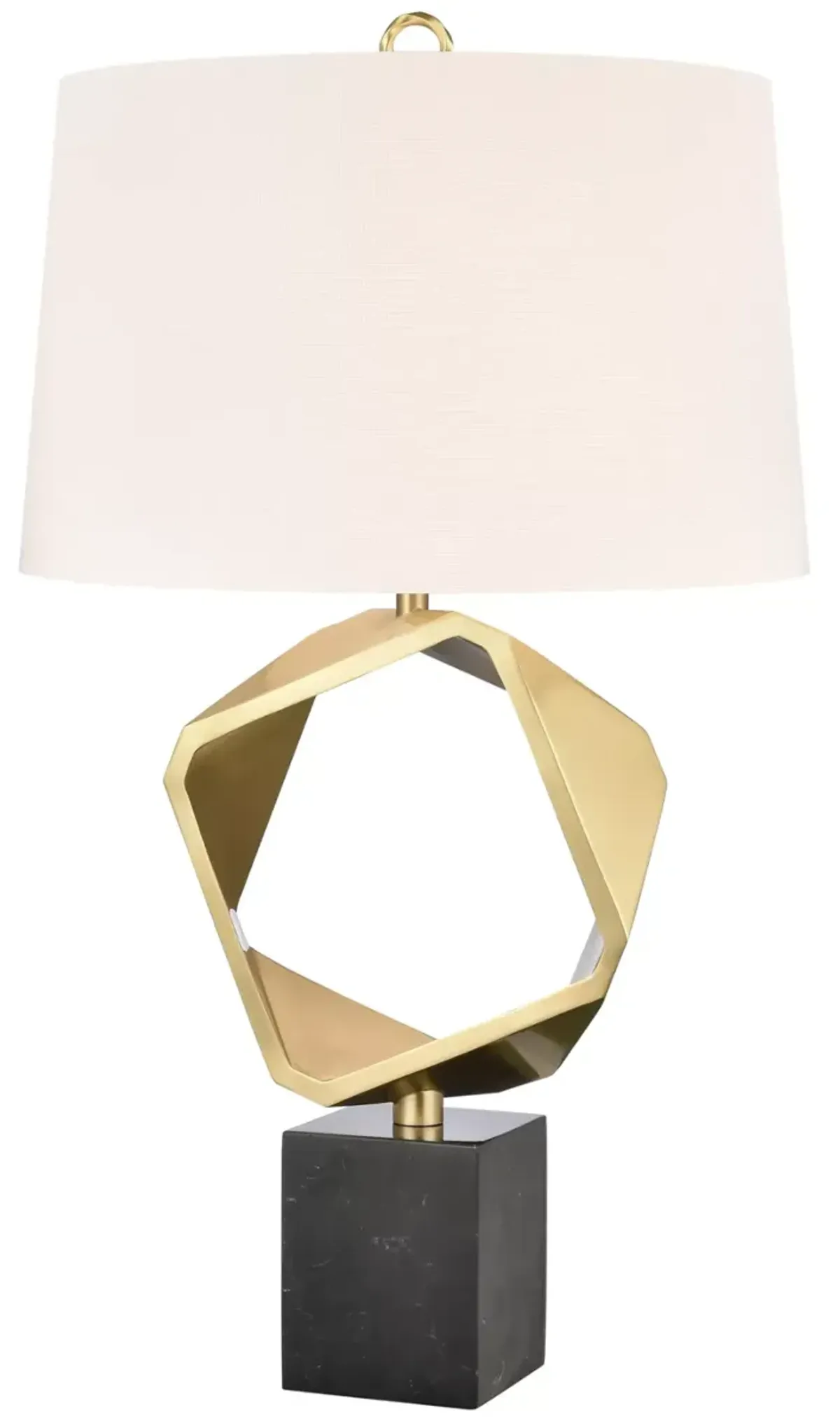 Optical 32'' High 1-Light Table Lamp - Brass - Includes LED Bulb