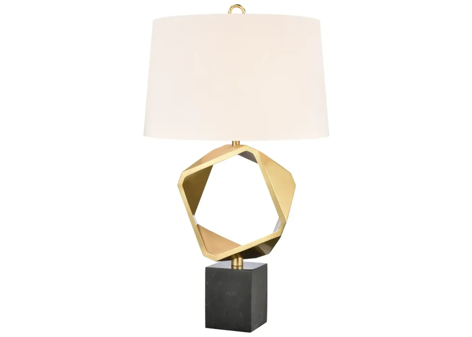 Optical 32'' High 1-Light Table Lamp - Brass - Includes LED Bulb