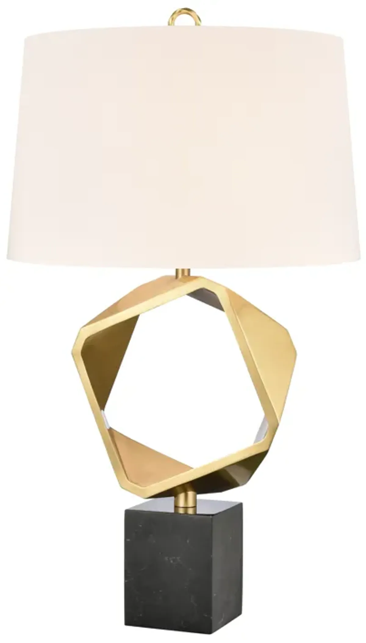 Optical 32'' High 1-Light Table Lamp - Brass - Includes LED Bulb