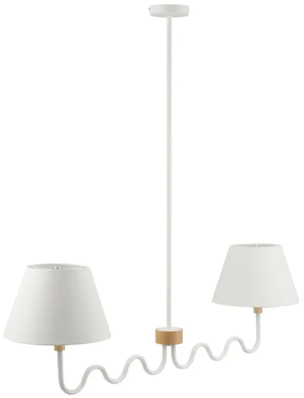 Sunlit Squiggle 2-Arm Pendant Light By Modway