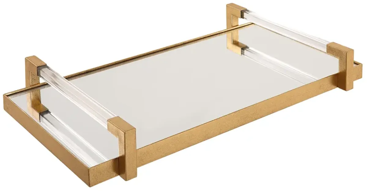 Deki Gold Mirrored Tray