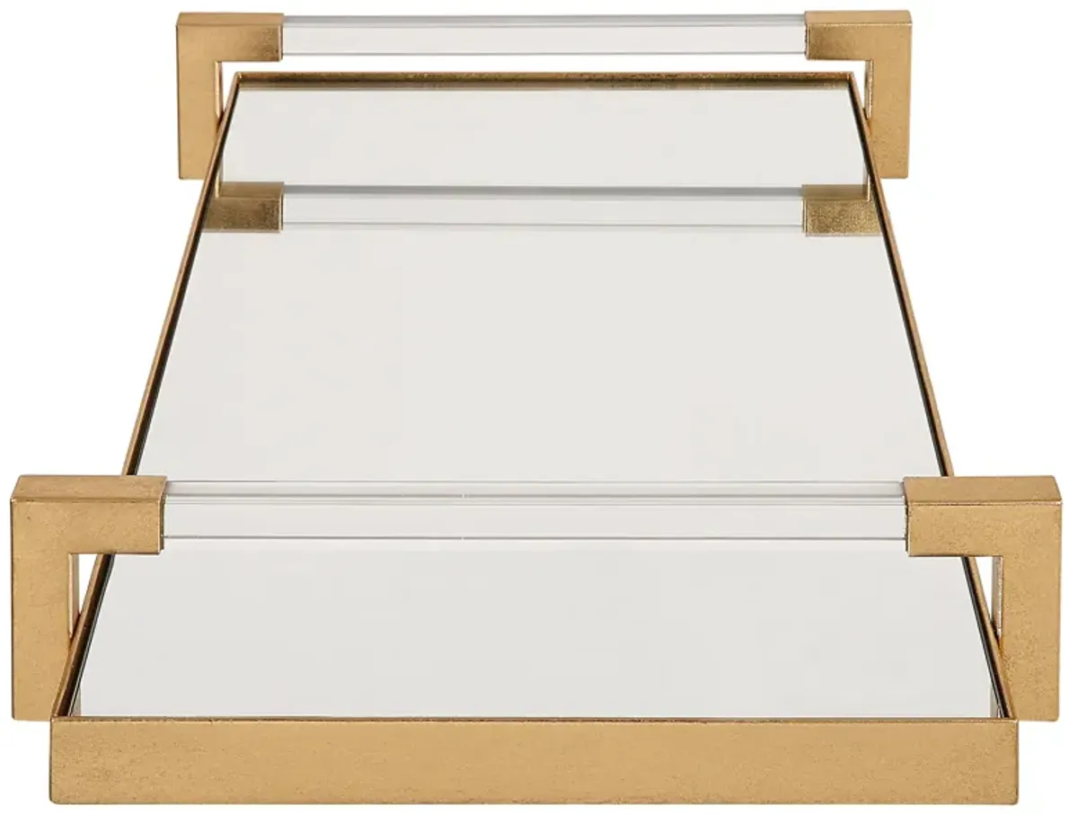 Deki Gold Mirrored Tray