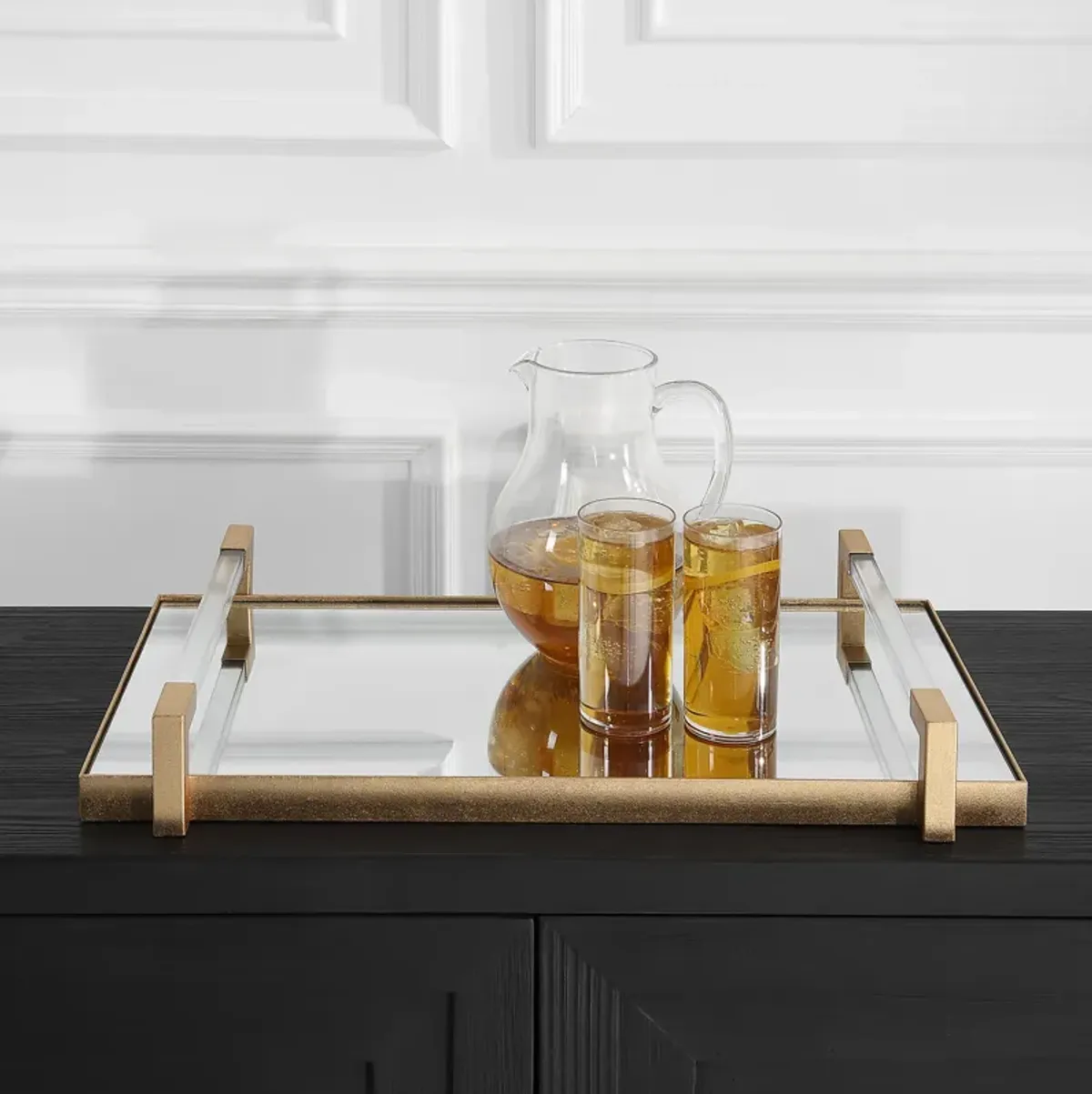 Deki Gold Mirrored Tray