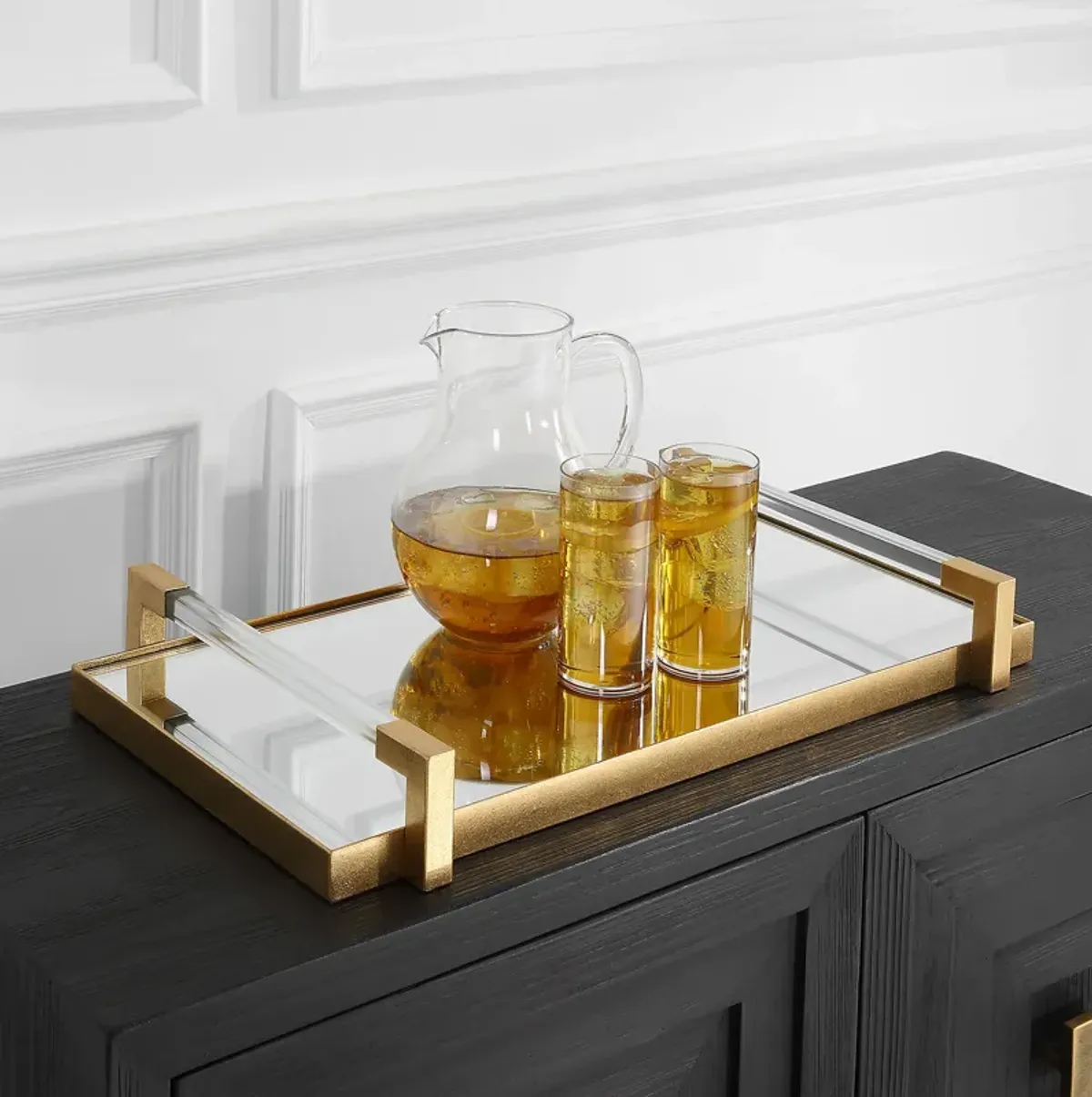 Deki Gold Mirrored Tray