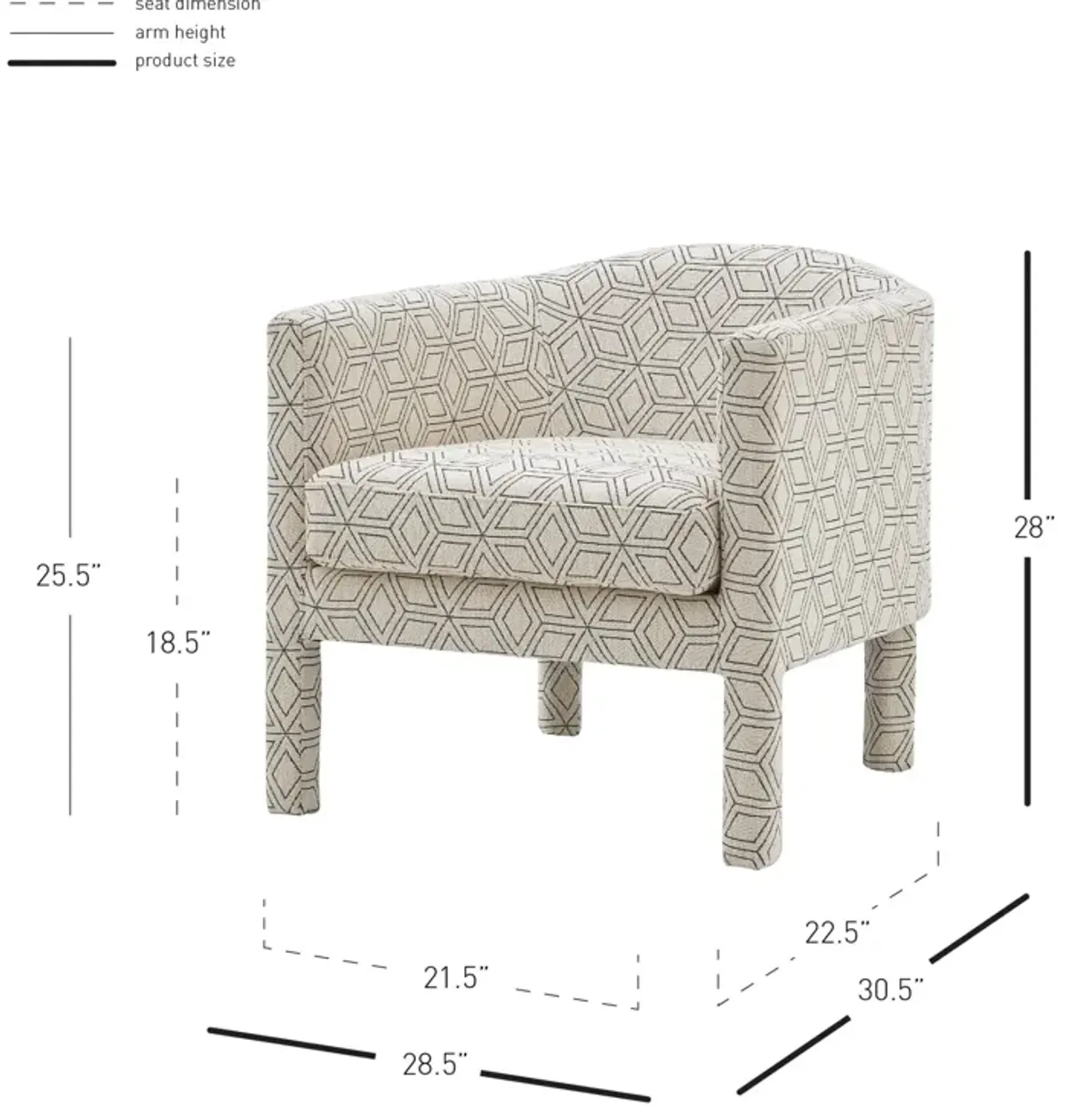 Jennifer Accent Arm Chair