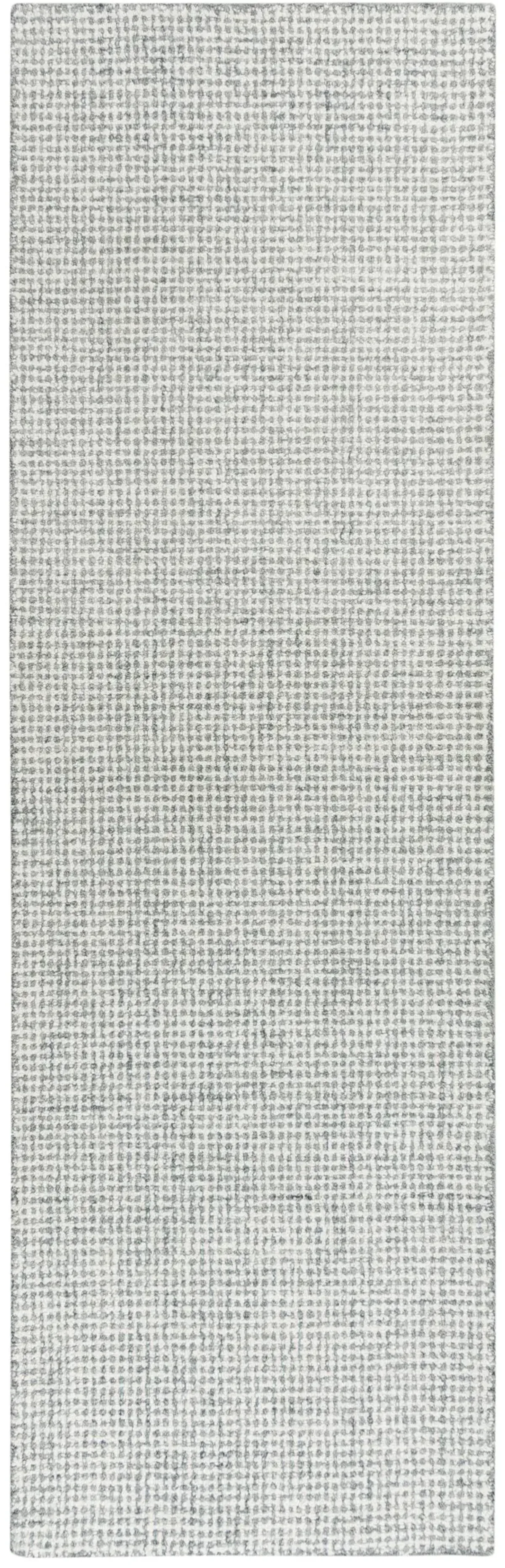 Brindleton Gray Tweed Wool 2'6" x 10' Runner Rug