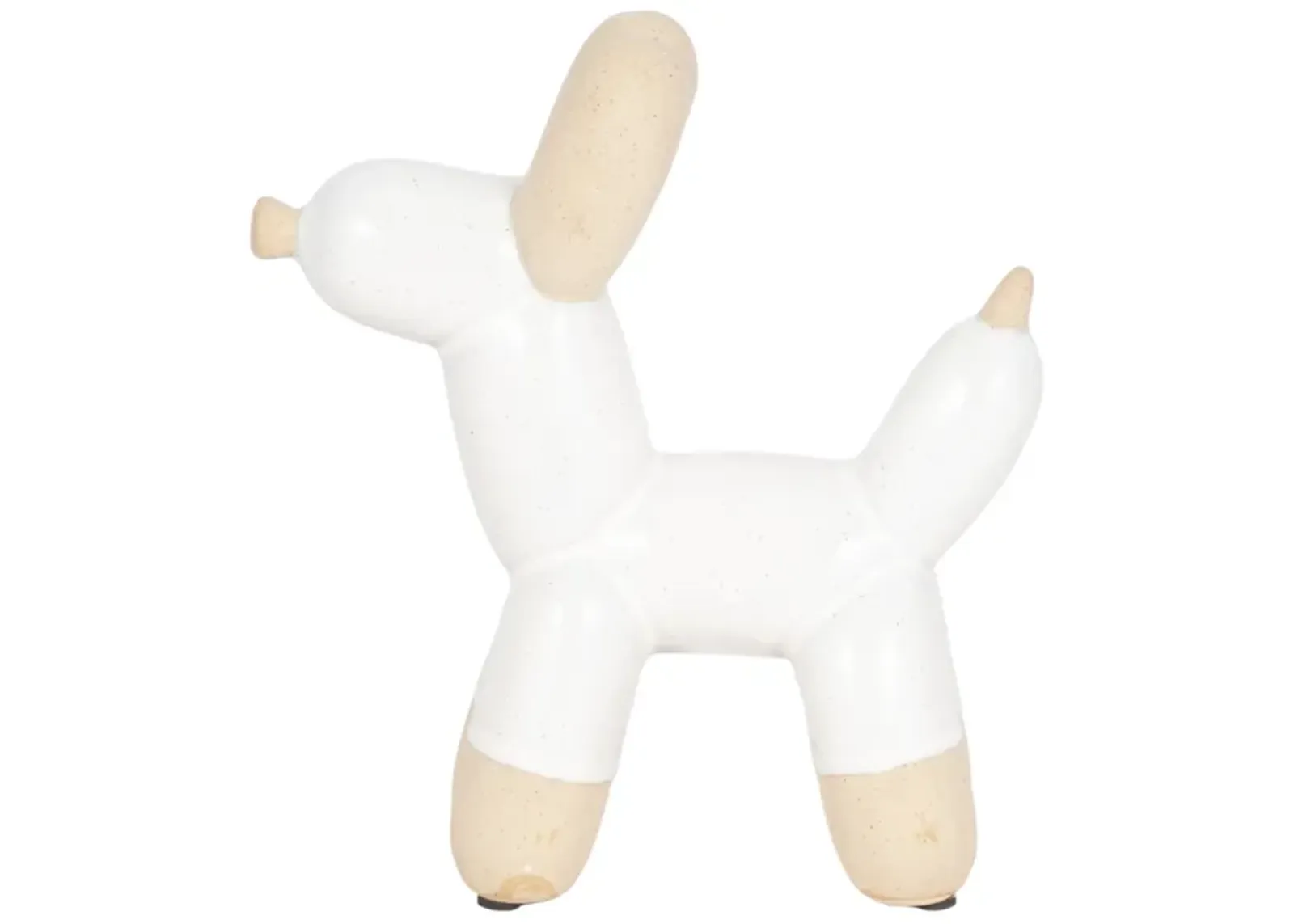 8" 2-tone Balloon Dog, Cream