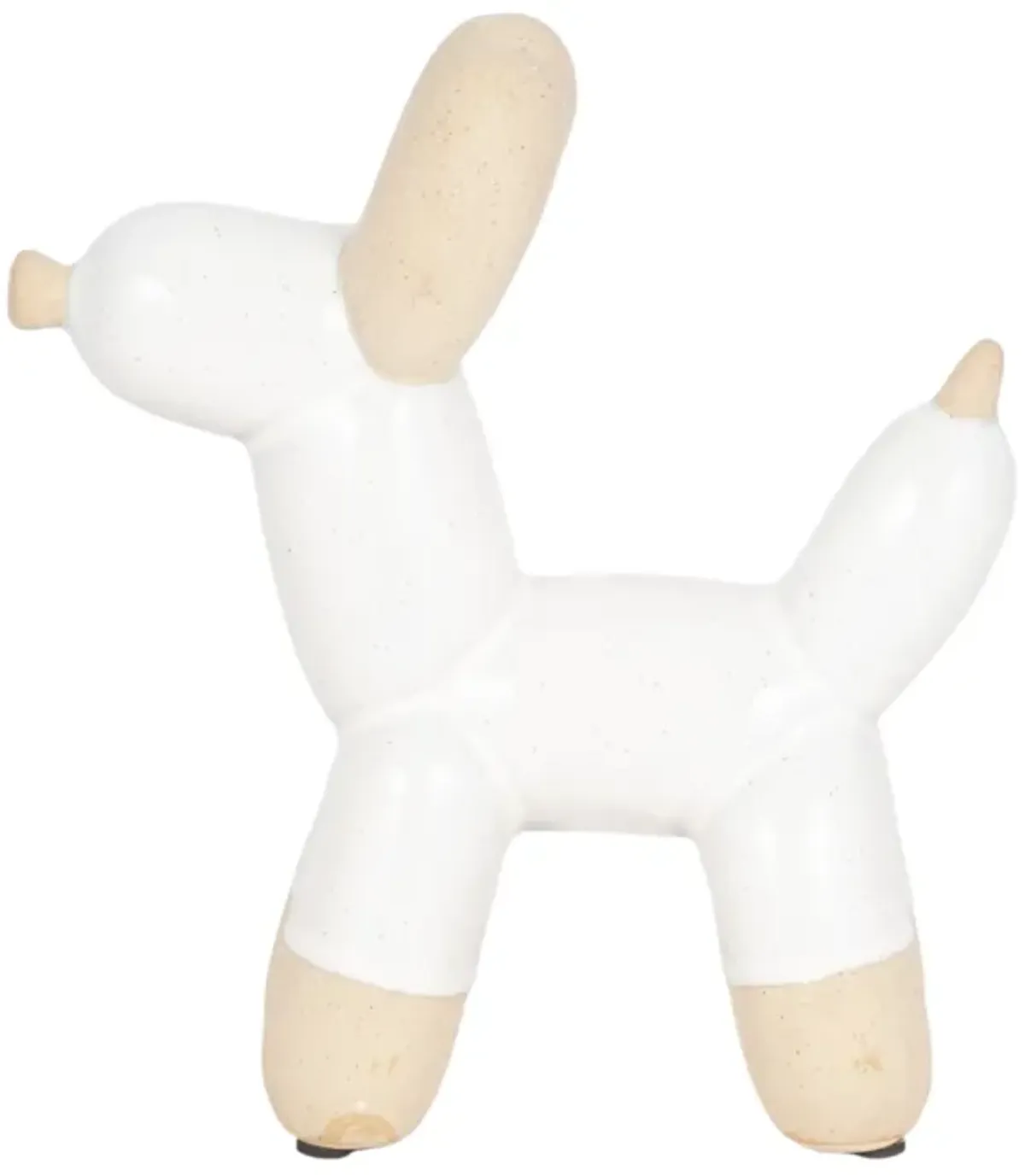 8" 2-tone Balloon Dog, Cream