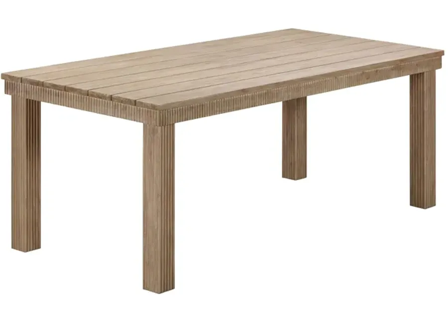 Cassie Natural 75 Inch Rectangular Outdoor Dining Table