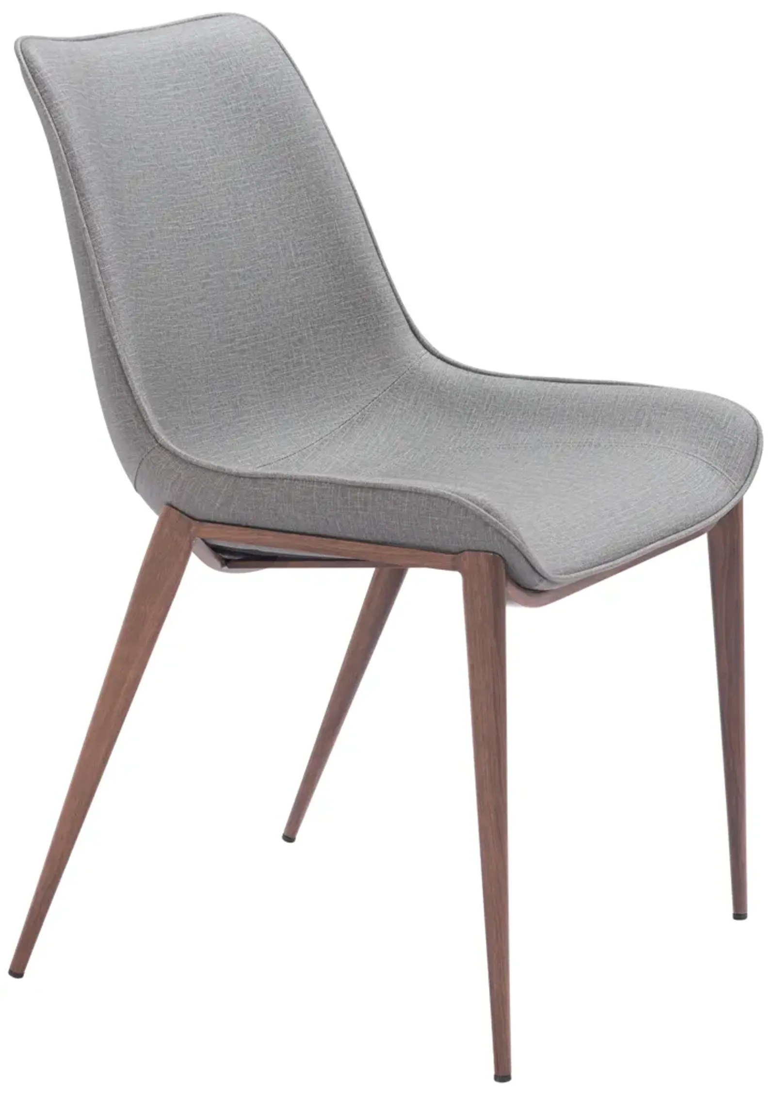 Magnus Dining Chair (Set of 2) Slate Gray & Walnut