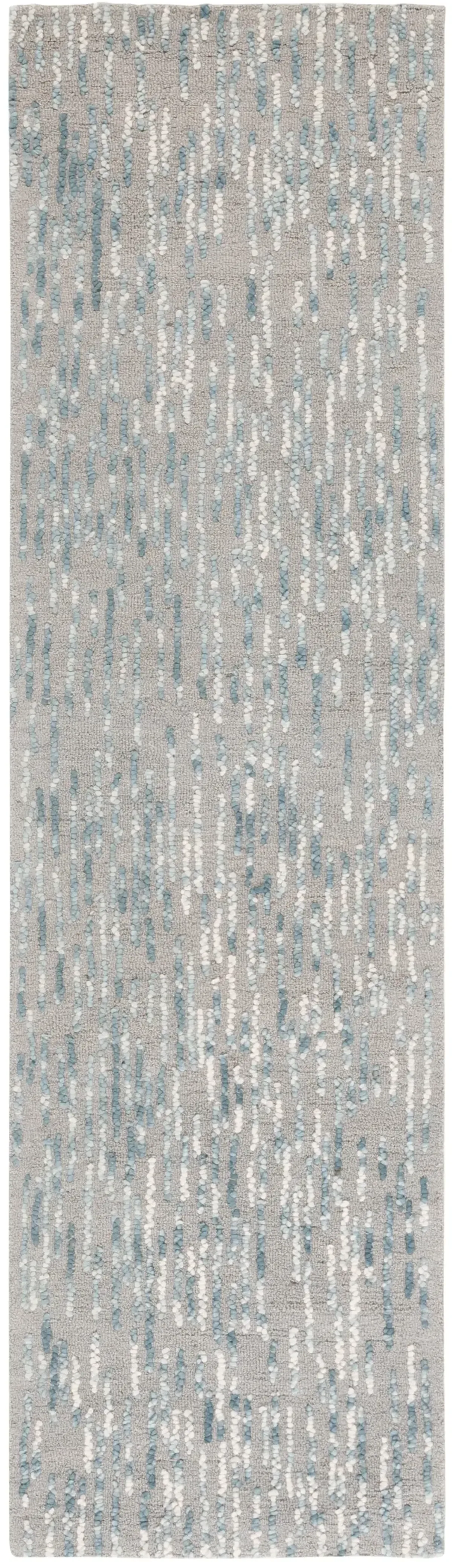 ABSTRACT 278 GREY  2'-3' x 8' Runner Rug