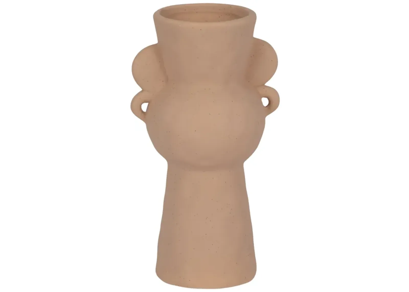 8" Rough Totem Bud Vase, Tan