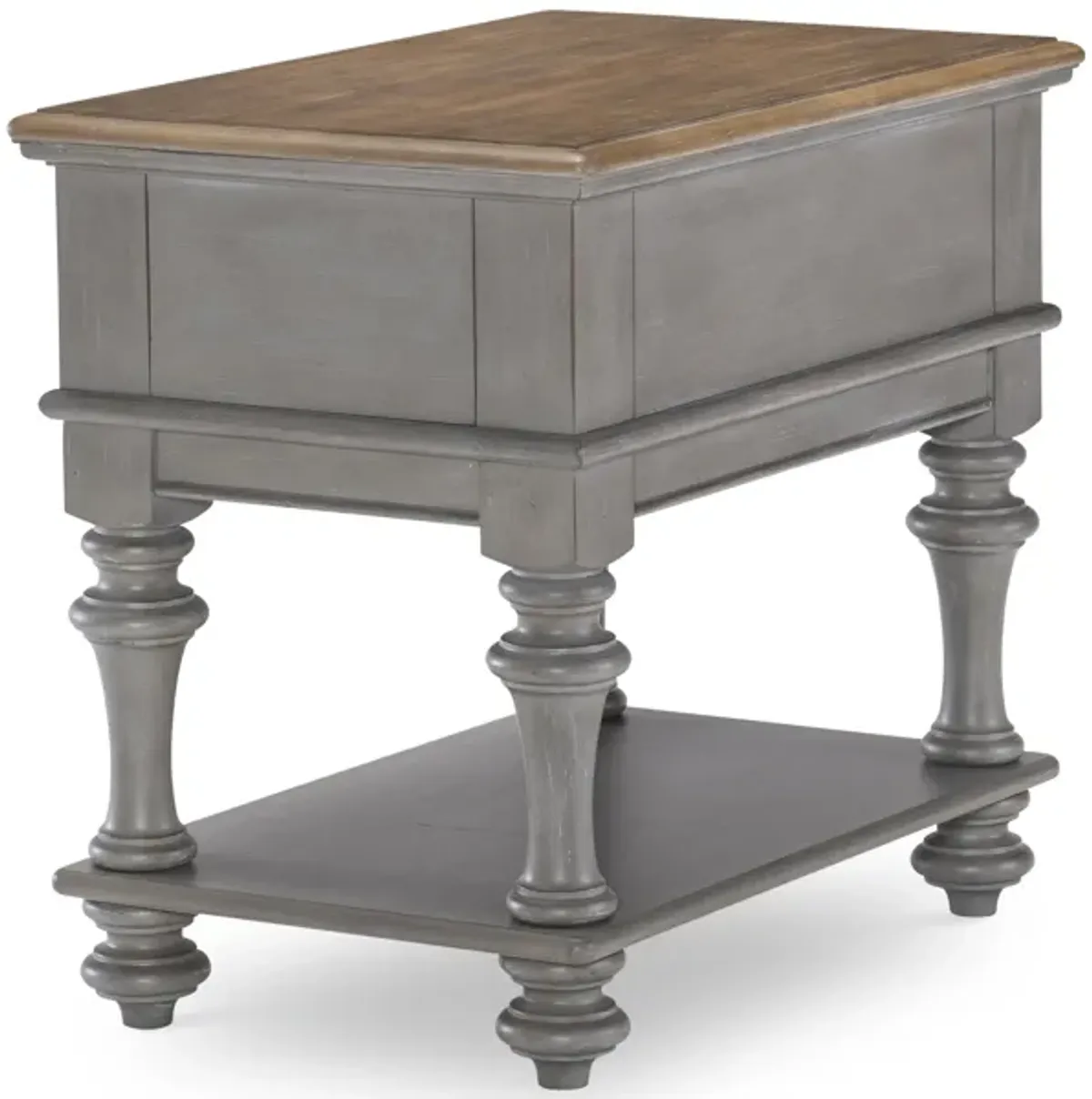 Kingston (Sandalwood Brown + Tweed Gray) End Table