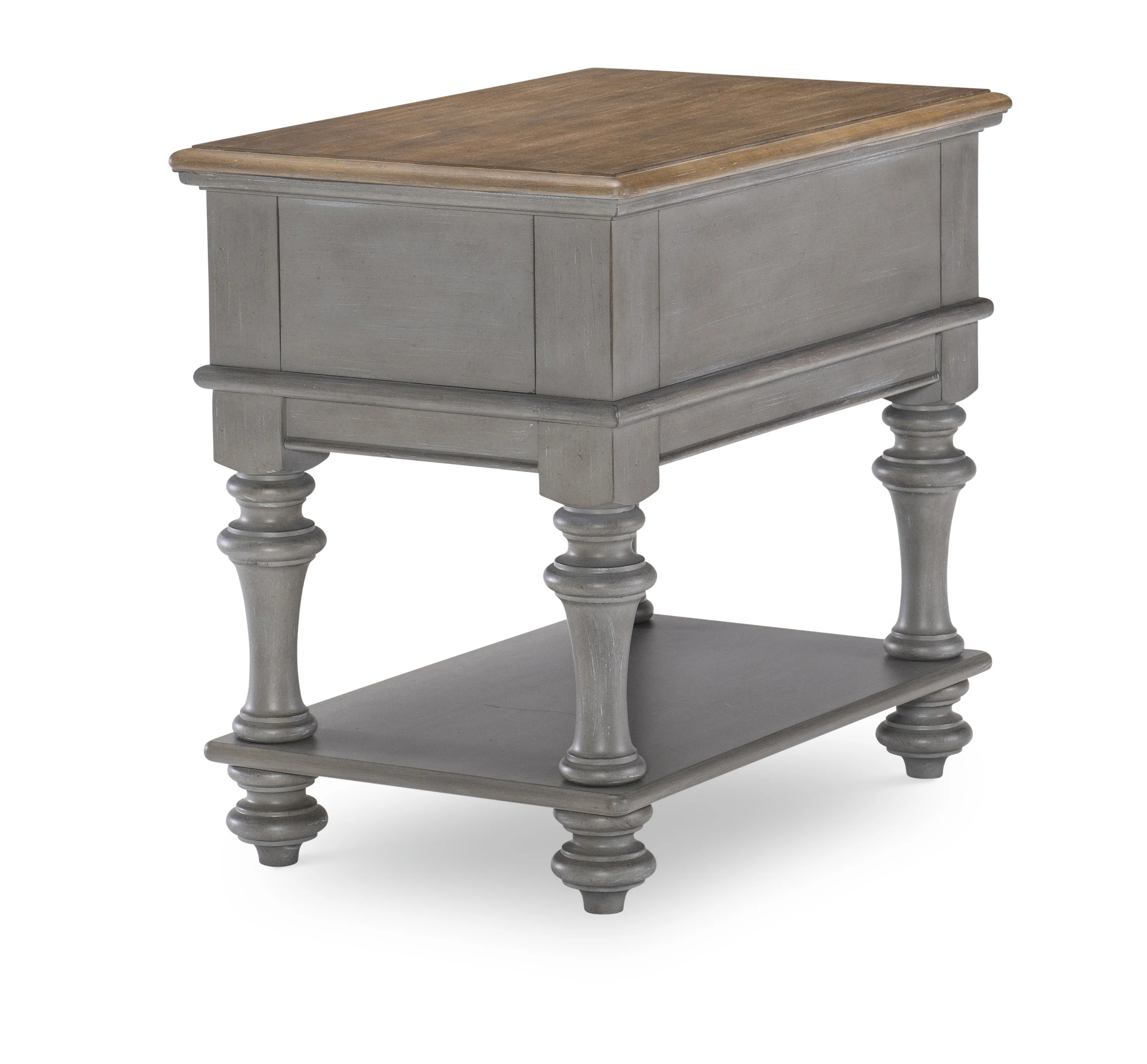 Kingston (Sandalwood Brown + Tweed Gray) End Table