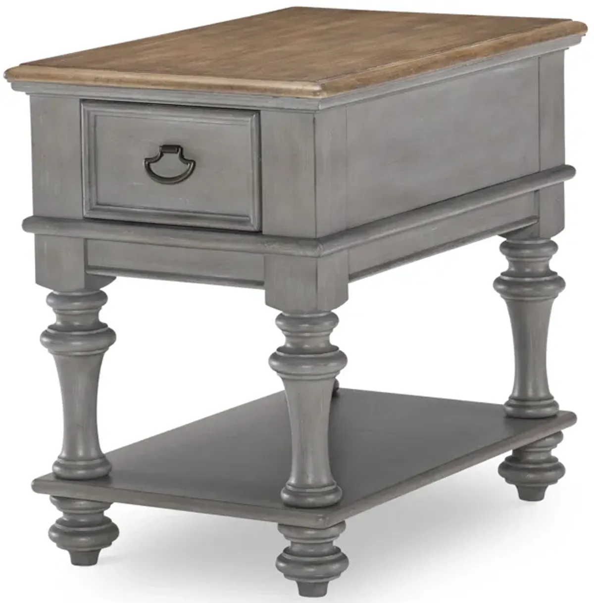 Kingston (Sandalwood Brown + Tweed Gray) End Table