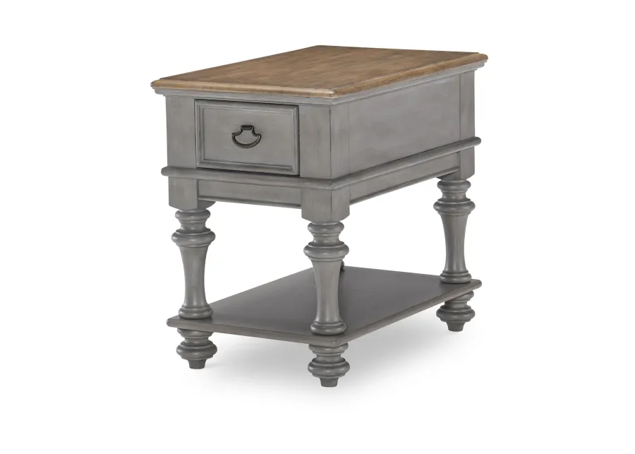 Kingston (Sandalwood Brown + Tweed Gray) End Table