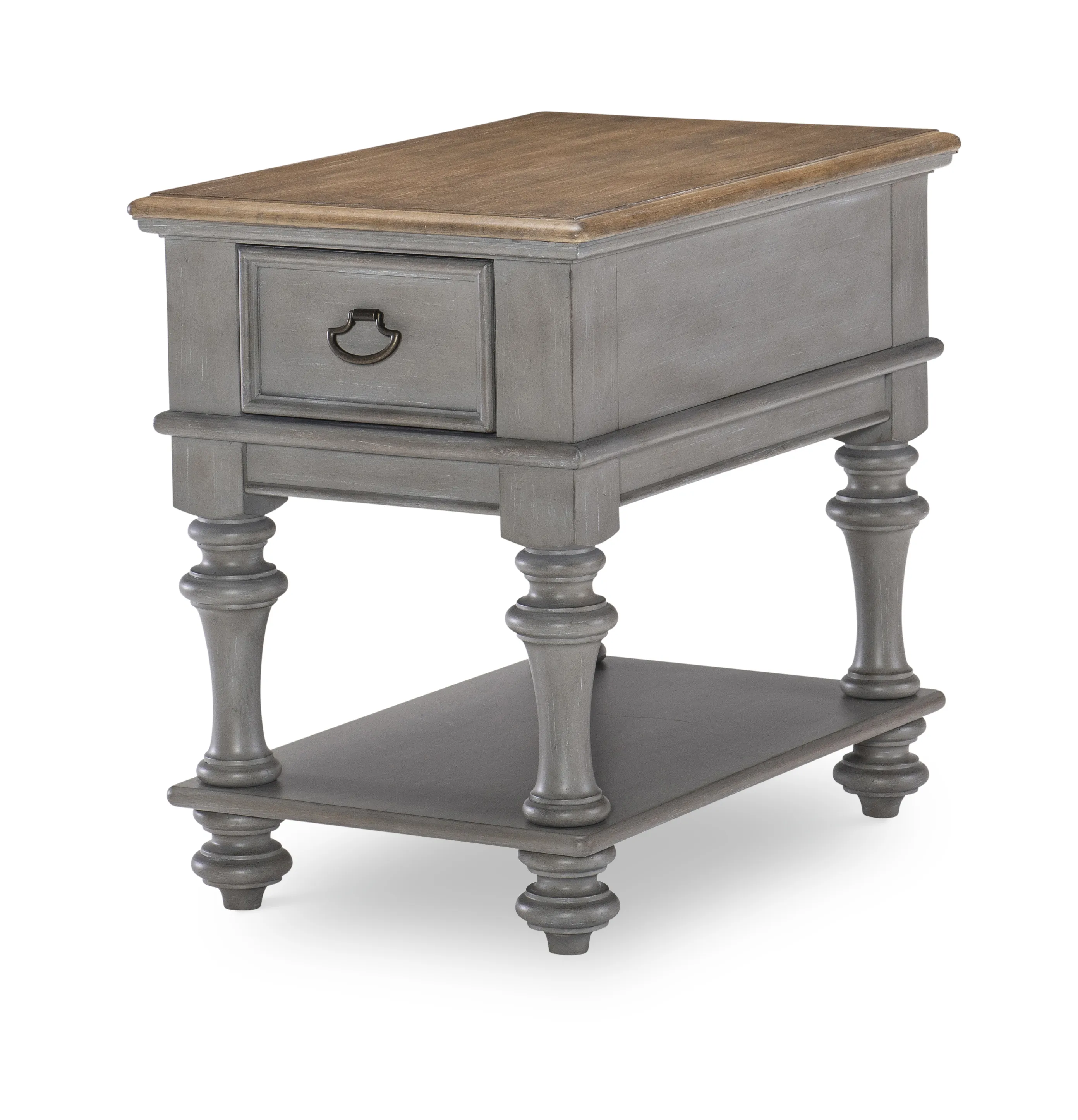 Kingston (Sandalwood Brown + Tweed Gray) End Table