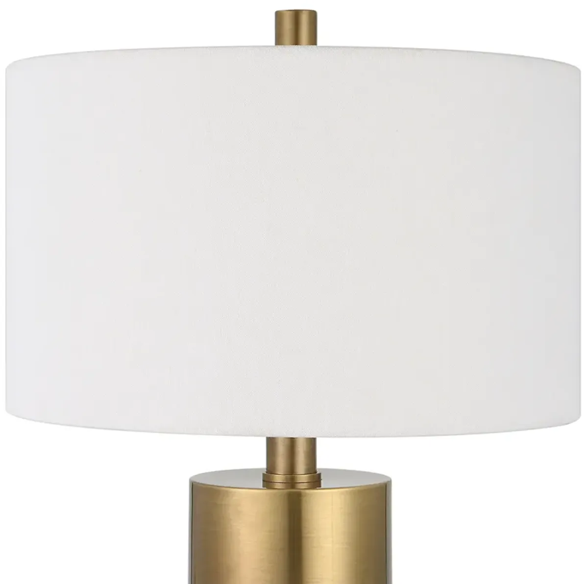 Adelia Ivory & Brass Table Lamp